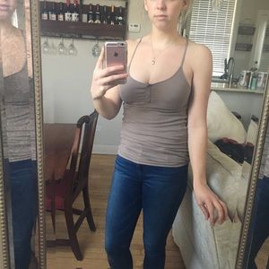 Free people cross back tank top